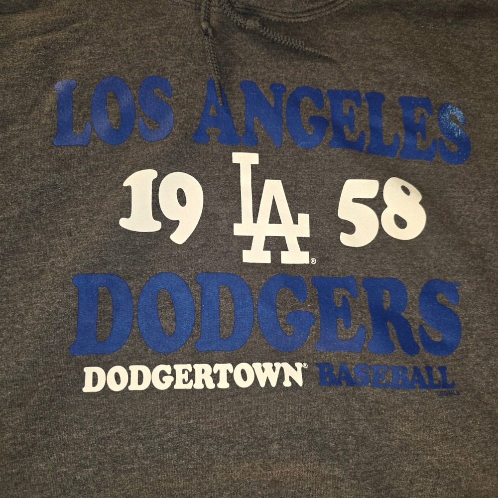 Genuine Merchandise LA Dodgers Hoodie Mens 2XL Gray 1958 Dodgertown Pullover